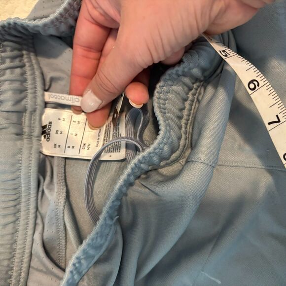 Adidas size Medium Light Dusty Blue Athletic Athleisure Soccer Sweatpant Joggers - Picture 3 of 9